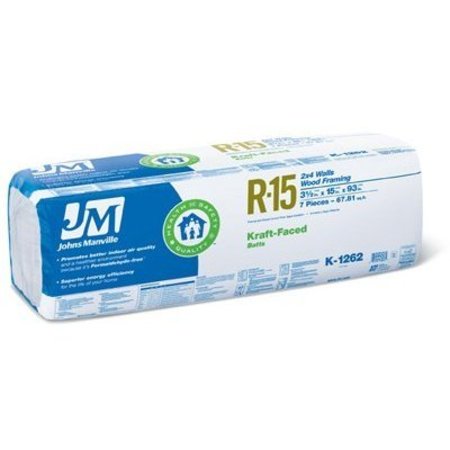 JOHNS MANVILLE INTL R15 15x93 Faced Batt K1262